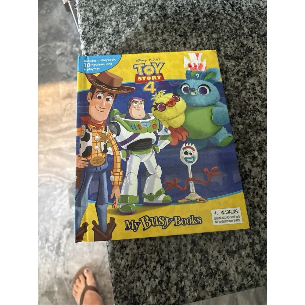 My Busy Book Disney Pixar Toy Story 4 Book With Playmat &  10 Figures NEW